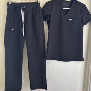 Figs Scrub Set Black XXS/Petite